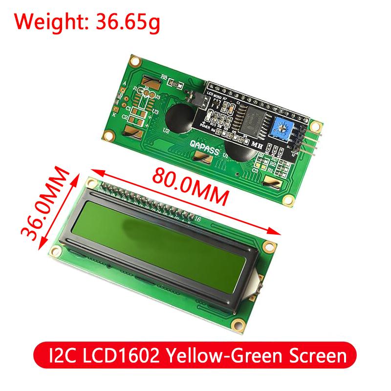 LCD Module Blue Green Screen For Arduino 0802 1602 2004 12864 LCD Character UNOR3 Mega2560 Display PCF8574T IIC I2C Interface