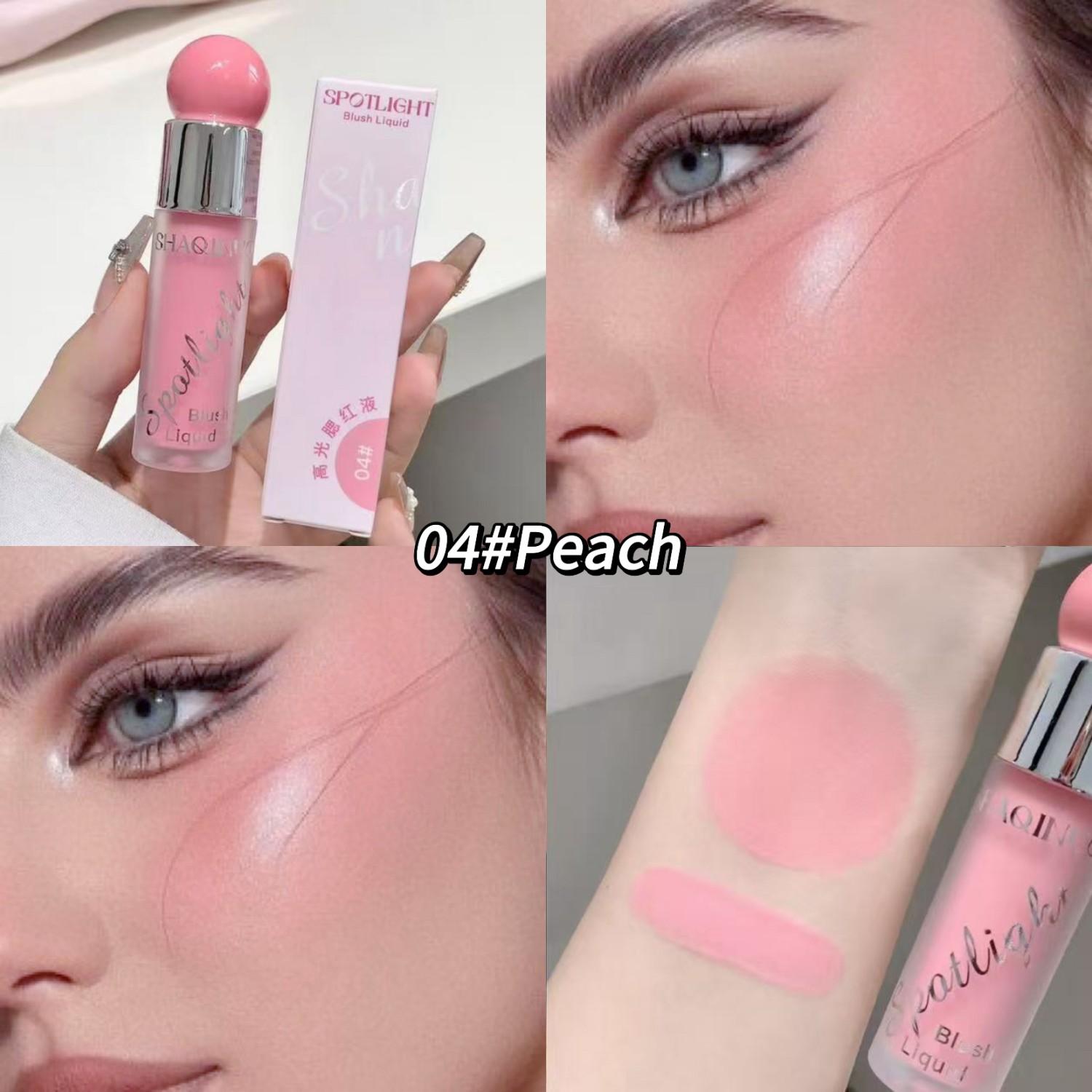 

SHAQINUO Сияющий Жидкий Румяна и Хайлайтер Дуэт 12 часов Влажное Сияние Легкая Водно-Гелевая Формула Наслаиваемый Зеркало