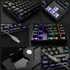 RGB Backlit Gaming Mechanical Keyboard USB Wired 26 Keys Anti-Ghosting Ergonomic Design for PC Gaming