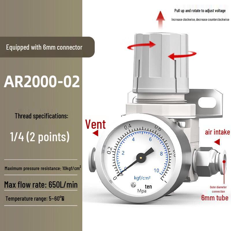 

Aokewen AR2000-02 Air Pressure Regulator Valve