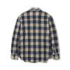 UJ BECOMING Wool Check Washed Shirt Blue