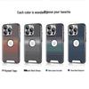 Kevlar Leather Texture Electroplated Anti-Drop Case for iPhone 16 Pro Max/17 Full Cover