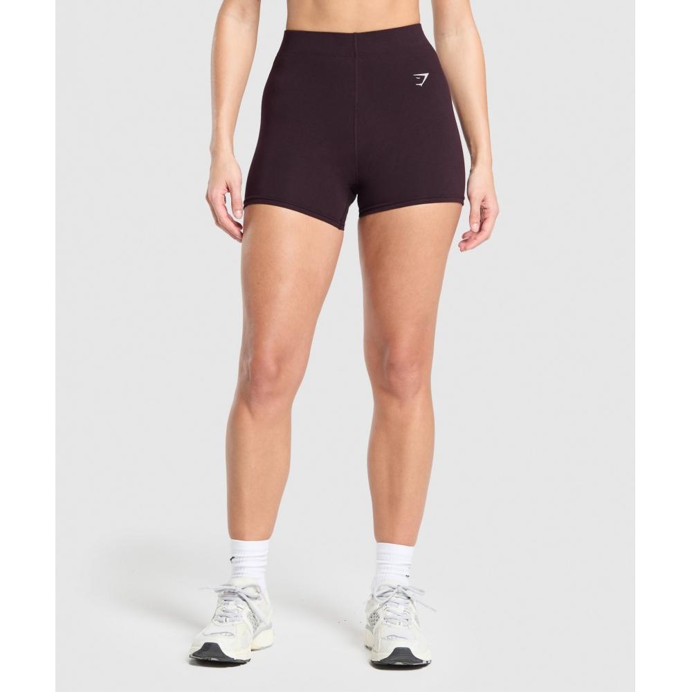 

Gymshark Everyday Cotton Shorts Plum Brown B8a6e Nbzn XS