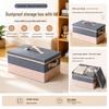 Large Foldable Oxford Cloth Storage Box with Lid for Clothes