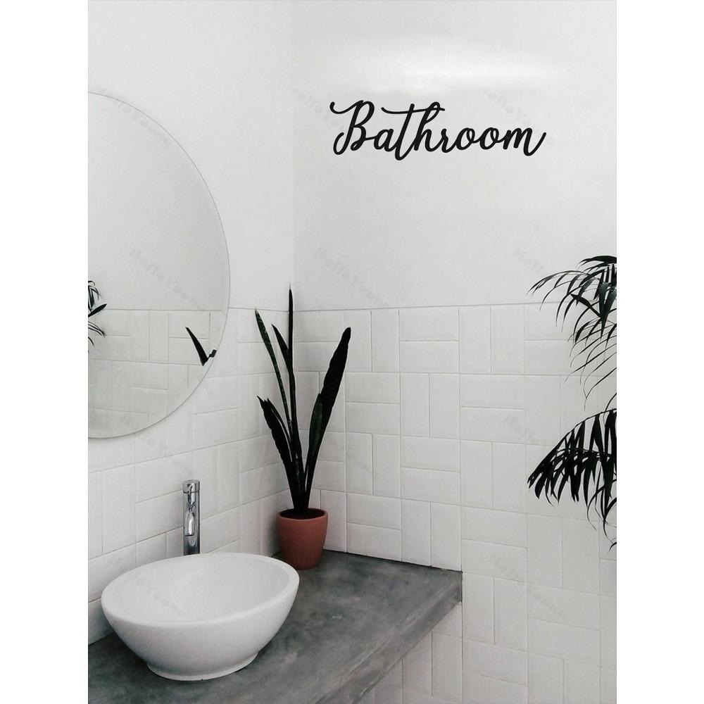 1pc Metal Letter Wall Sign Door Plate Country Home Decor Farmhouse Room Decoration