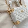 Women's Ruched Handle & Chain Strap in Orange, Pink, White, Green, Ladies Handbags