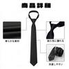 [DEVENTORZ] Men's Black Plain Tie, Hand-tied, for Formal Occasions, Funerals, Memorial Services, Wakes, and Other Mourning Occasions, with Tie and
