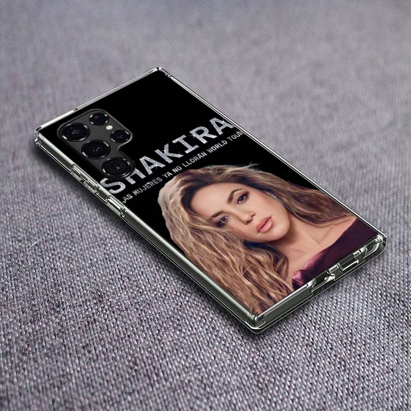 S-Shakira Singer Phone Case For Samsung Galaxy S24 S23 S21 S20 FE S22 S26 Ultra S25 Edge S10 Plus Cover Clear TPU Capa Shell Coq