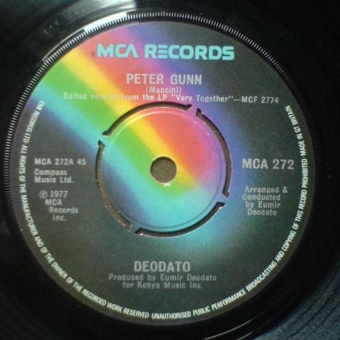 

7inch Record EUMIR DEODATO - Peter Gunn MCA272 MCA Records 1977 UK Jazz Used