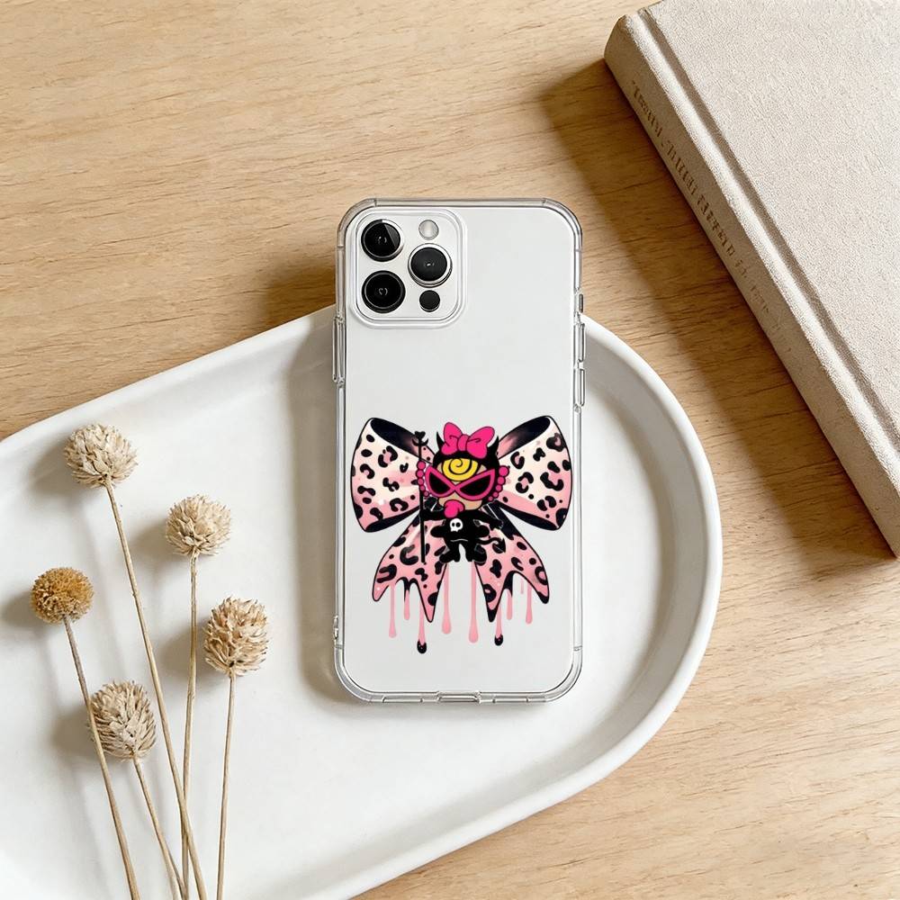 H-Hysteric M-Mini Phone Case For iPhone 17 16 15 14 13 12 11 Mini Pro Max Plus Transparent Cover