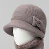 Hat Women's Winter Wool Hat Autumn and Winter Rabbit Hair Thermal Basin Hat