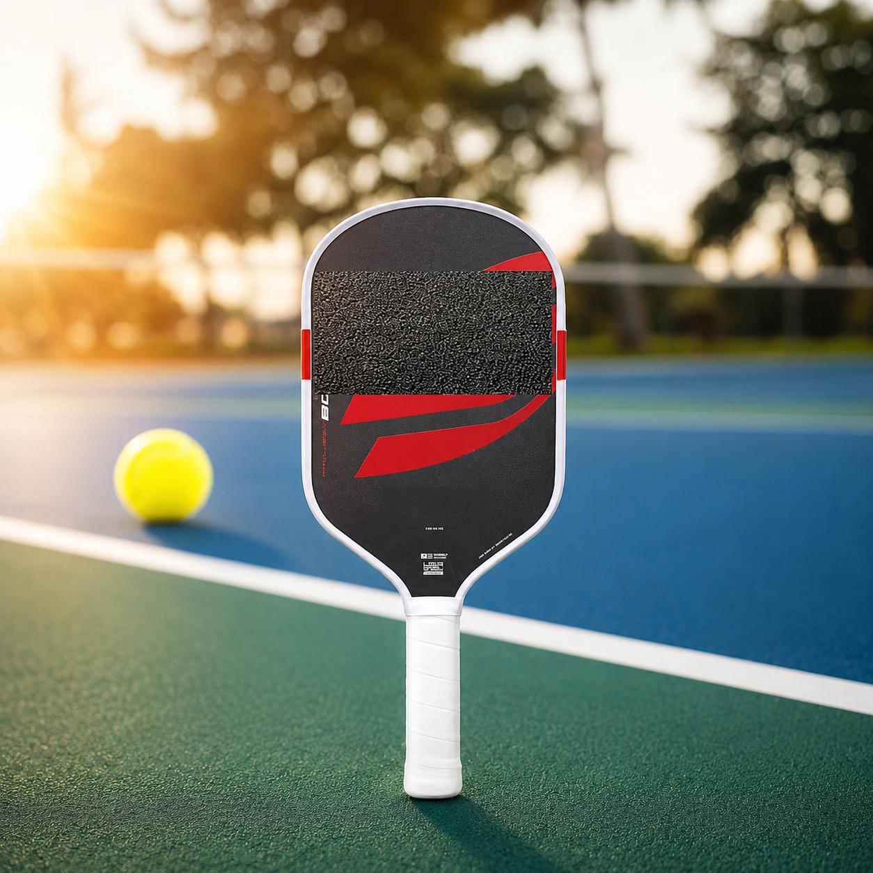 Factory Direct Standard 16mm Pickleball Paddle Boomstik 5th Gen Embedded Metal Weighting Integrated Hot Pressing чёрный
