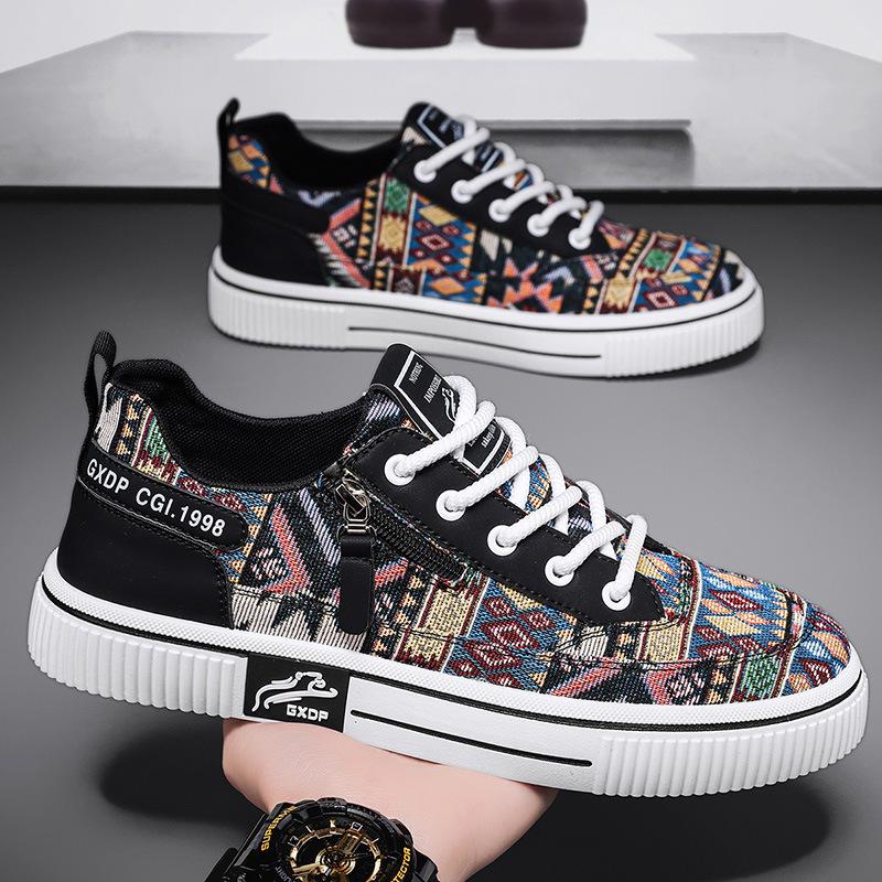 Men's shoes 2025 summer new men's youth sense national tide personalized sports board shoes low-top student outdoor casual shoes