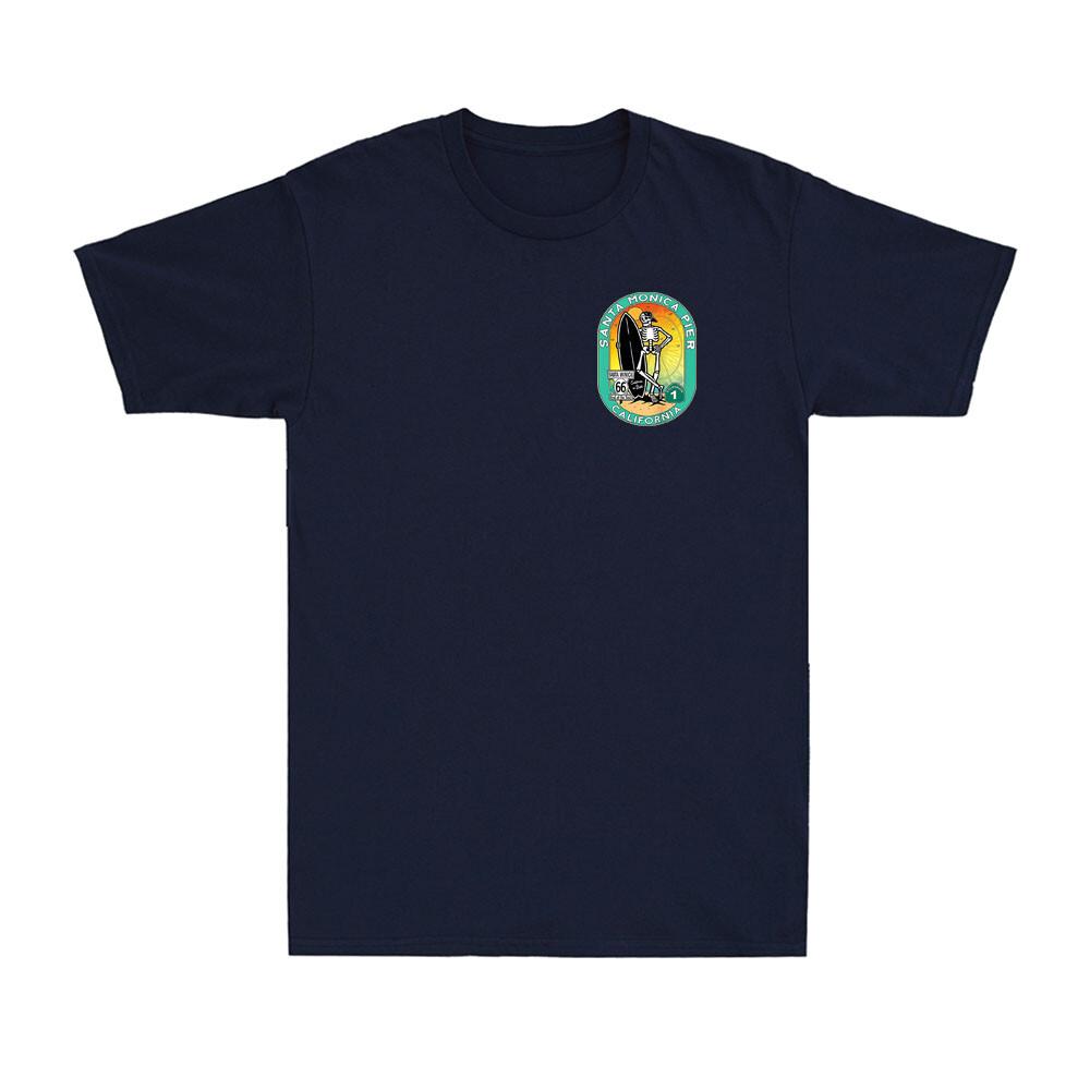 Santa Monica Pier US Highway 66 meets PCH California route 1 Retro Unisexs TShirt