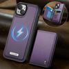 For iPhone 15 Magnetic Case CASEME ME80 Series Leather PC TPU Phone Cover with Detachable Wallet