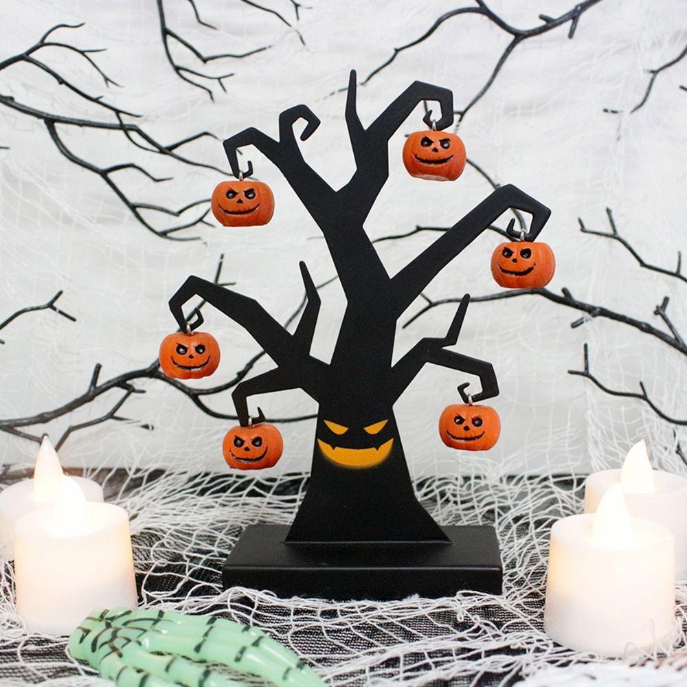 Funny Halloween Pumpkin Tree Prop Halloween Accessories Halloween Desktop Decoration  Party