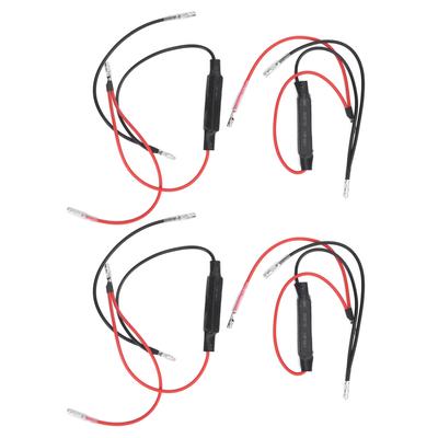 2pcs Motorcycle LED Turn Signal Indicator Decoder 10W10 Ohm  30000H Service Life Repair Spare Universal
