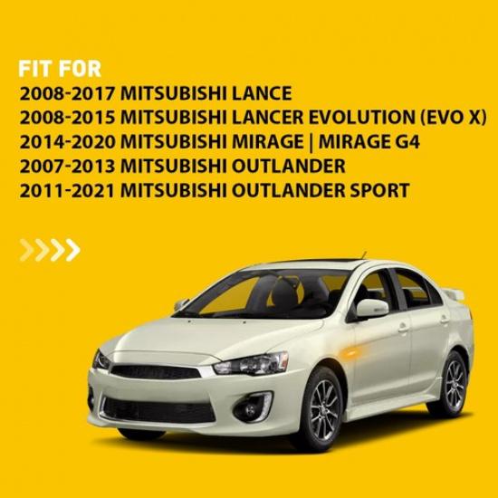 Sequential Amber LED Front Side Fender Light For Mitsubishi Lancer EVO Outlander