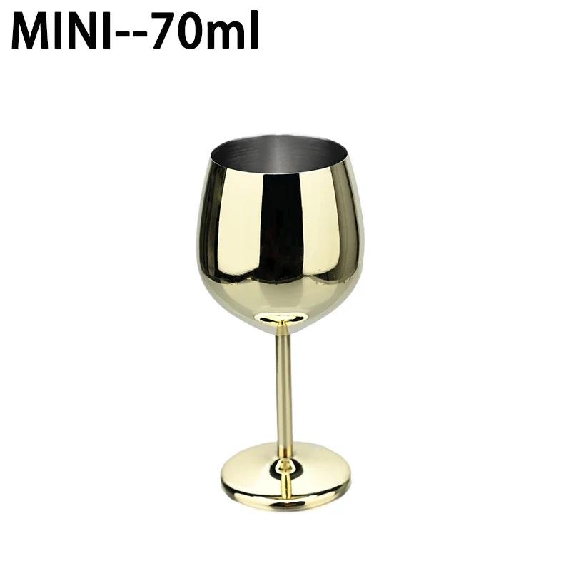 Nová Mini 70ml Nerezová Sklenice na Koktejl Kreativní Kovový Bar Restaurace Sklenice na Šampaňské Sklenice na Červené Víno Barové Sklo Pohár