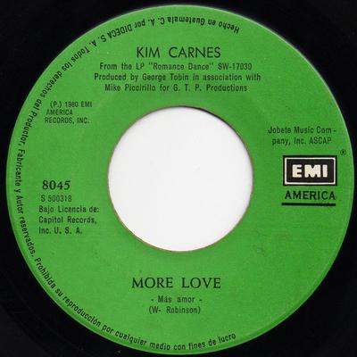 7-Zoll-Schallplatte KIM CARNES - Mehr Liebe = M?s Amor 8045 EMI America 1980 US Pop Gebraucht