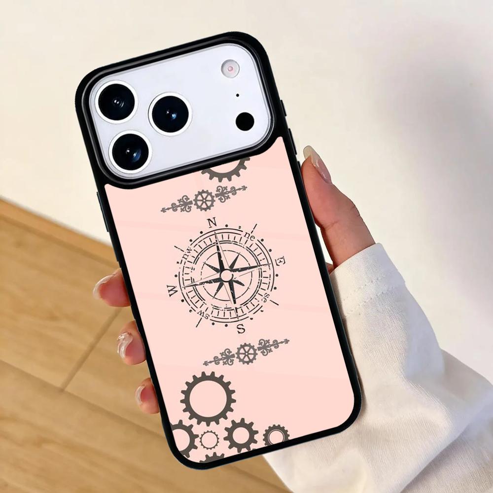 Steampunk Gears Vintage Time Machine Phone Case For Apple iPhone 17 Air 16 Pro Max 15 Pro Max 14 13 12 11 Mini Back Cover