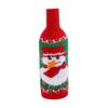 Santa Snowman Red Wine Bottle Set Knitted Wine Bottle Set Table Champagne Bottle Set Decoration