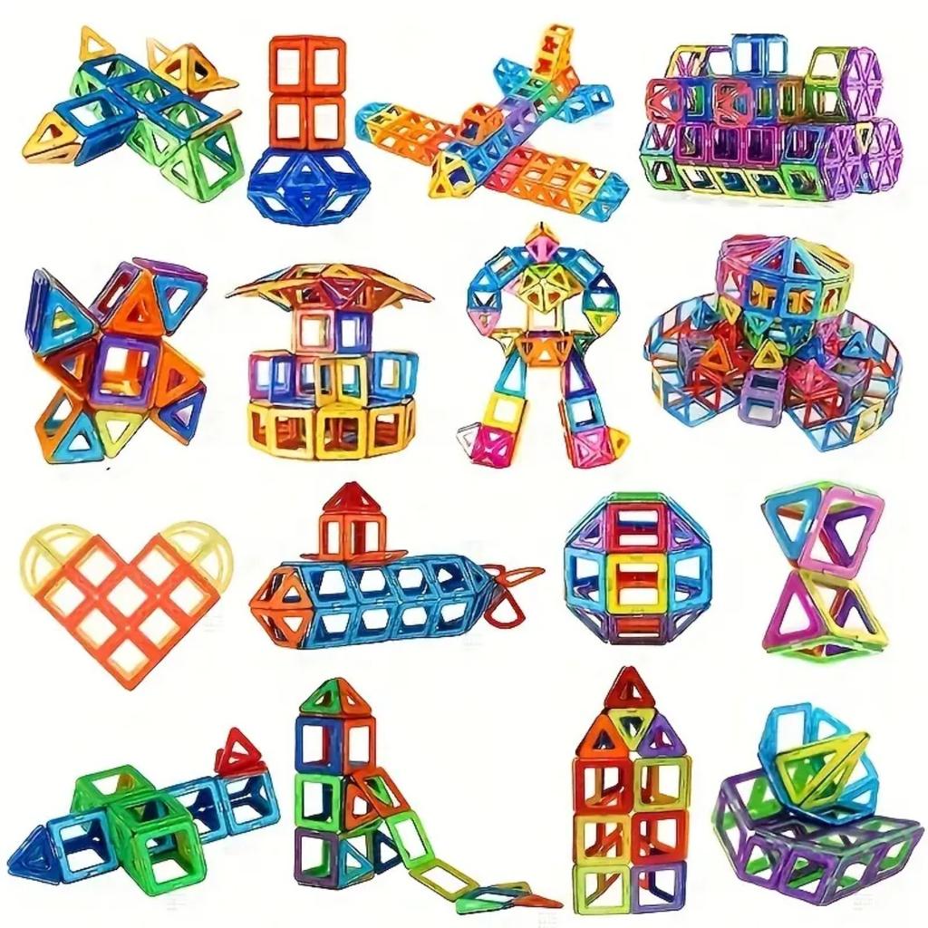 Magnetic Blocks STEM Toy 3D Construction Puzzle For Kids Age 3+