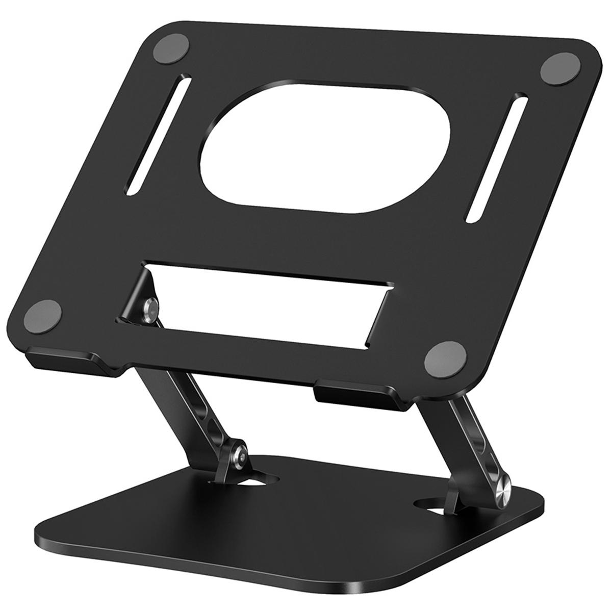 

D062 Aluminum Alloy Foldable Laptop Bracket Adjustable Desktop Notebook Heat Dissipation Stand Black