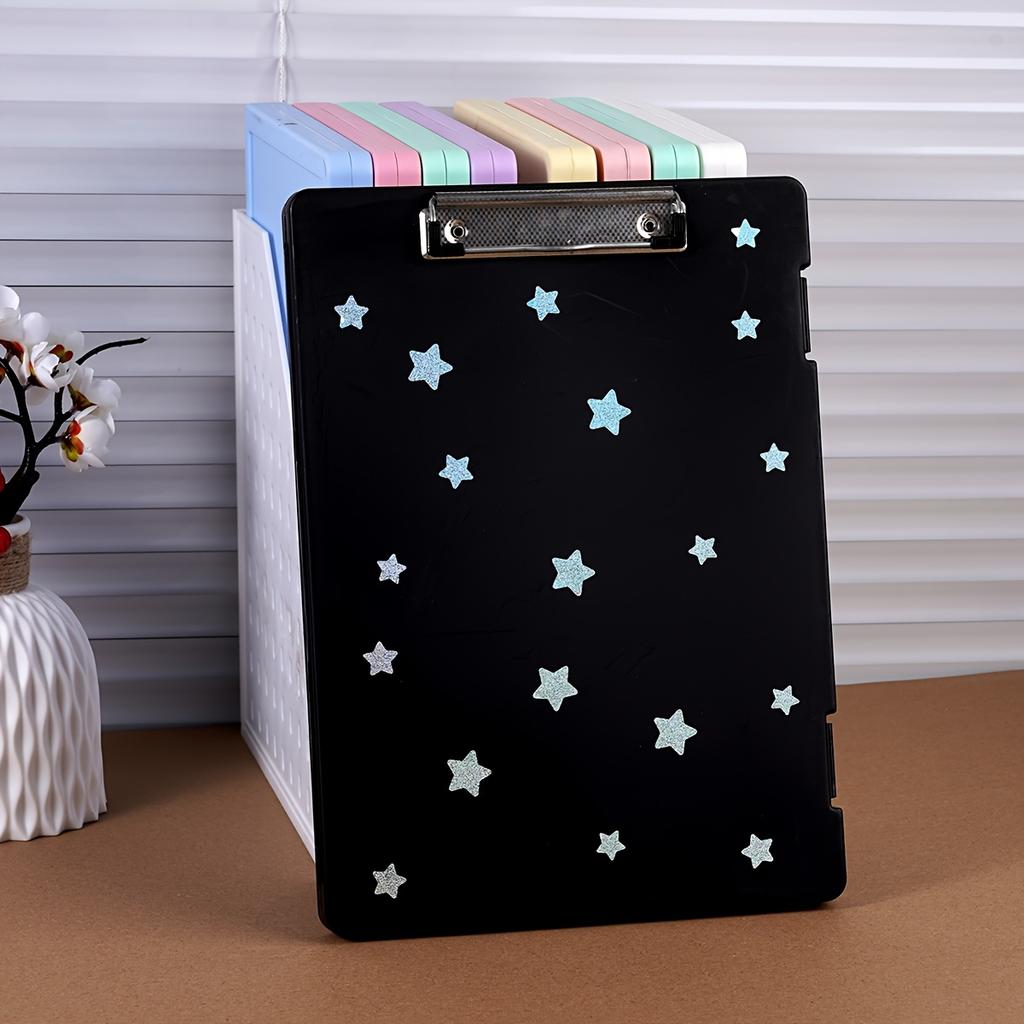 A4 Clipboard Paper Clip Holder Pen Slot Storage Organizer Back To School Stationery Supplies Sketch Art Drawing Painting Board
