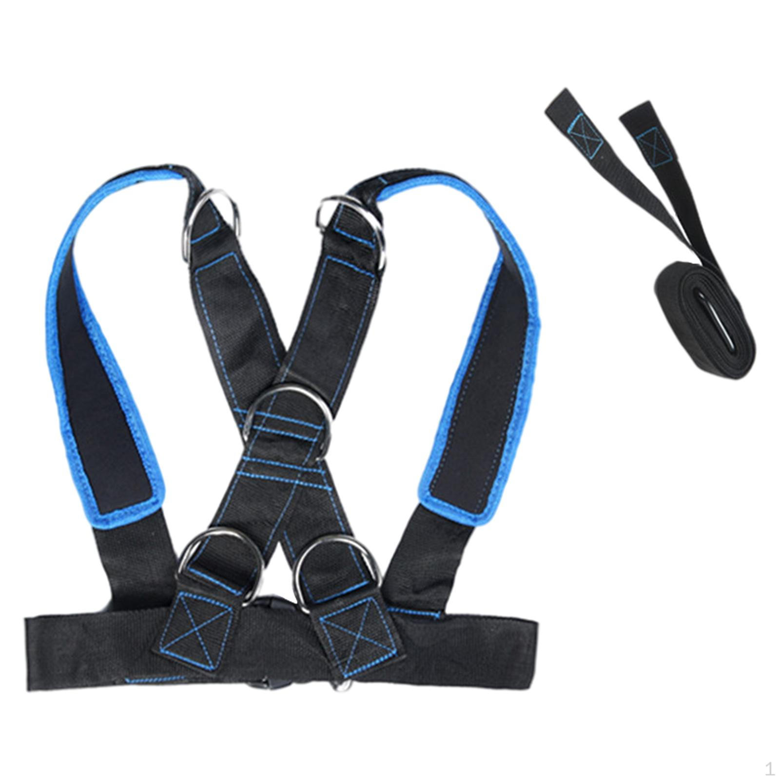 Resistance Belt W/ Pull Strap Gym Strength Training Agility Accessories