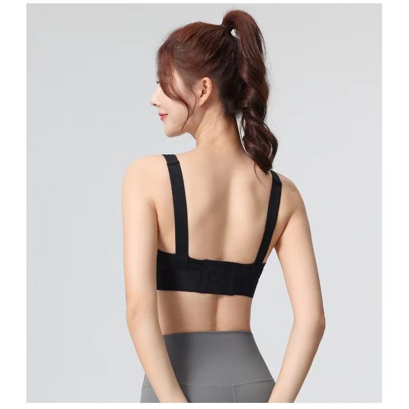 

Sports Bra Workout Top Beauty Back Running Exercise Underwear Women s Shockproof Quick-Drying Cover Supernumerary Breast Push up Yoga Vest Black S