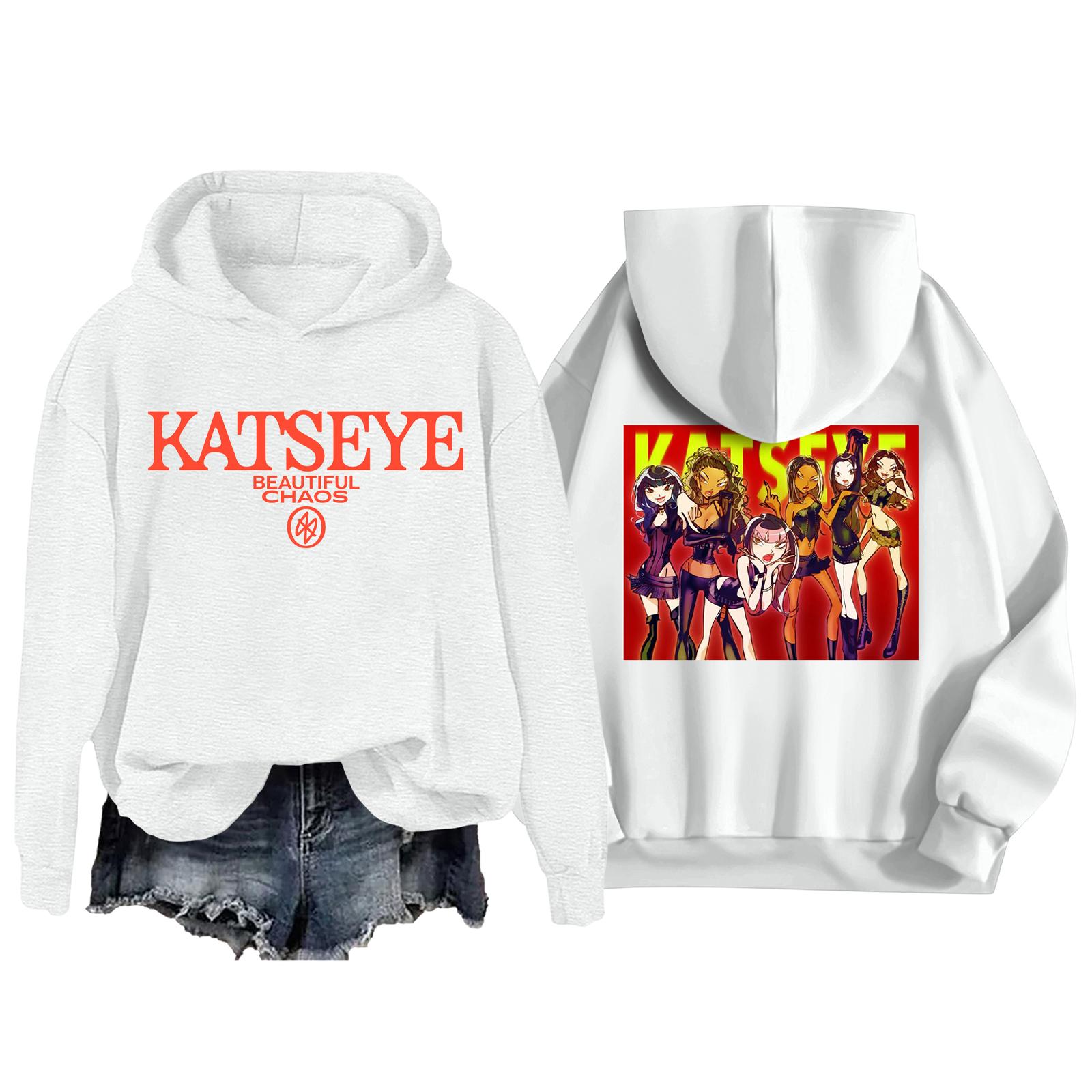 

Женская модная повседневная толстовка с длинным рукавом, свободная, с принтом, спортивная, с длинным рукавом, с капюшоном XL белый