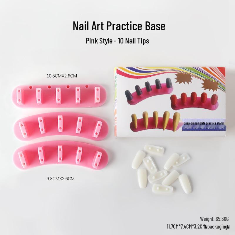 

Nail Art Practice Stand: Finger Rest, Lotus Seat, Clay Glue Holder & Beginner Tool Set