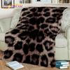 3D Wild Sexy Leopard Stripe Print Blanket,Soft Throw Blanket for Home Bedroom Bed Sofa Picnic Travel Office Cover Blanket Kids