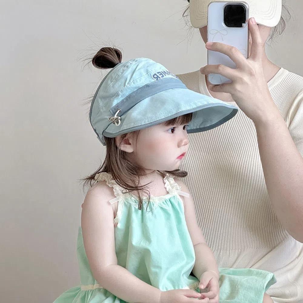 Quick-dry Kids Empty Top Cap Breathable Children Sunshade Hat Soft Baby Sun Hat Travel