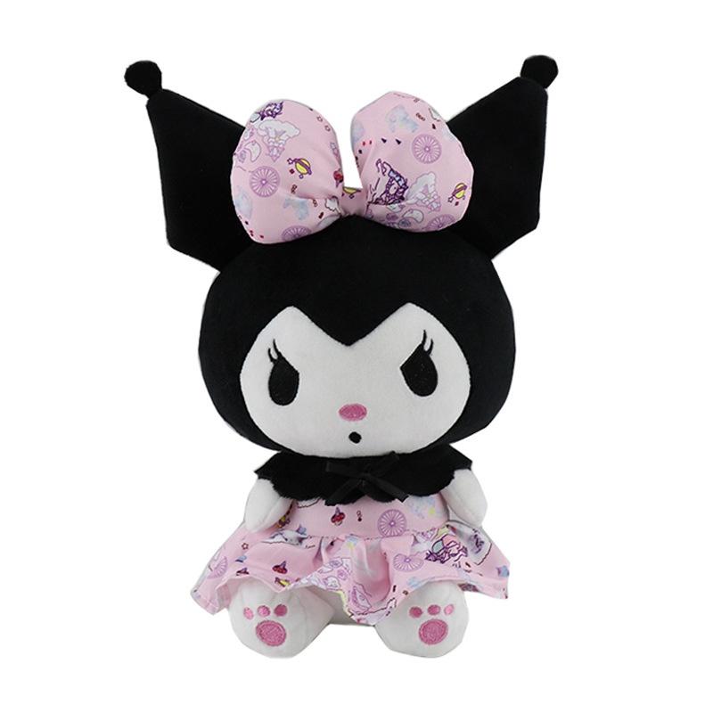 Cute Cartoon Kawaii Kuromi Plush Toy In 25cm Soft And Stuffed Design