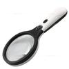 Handheld Magnifying Glass 120Mm for Elderly Reading and Appreciation 4Led Magnifying Mirror Female Double Mirror Surface