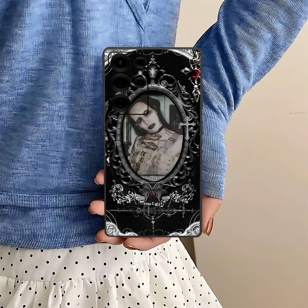 Rock Band Marilyn Manson Phone Case For Samsung S 24 Fe 25 Ultra Plus 20 Lite 21 30 22 23 24 22 Ultra 5G Fundas
