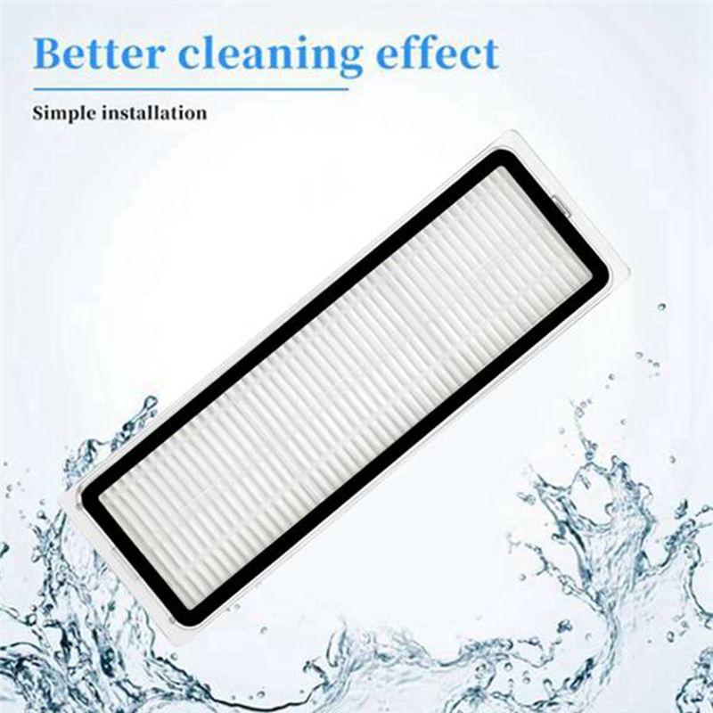 AEE4-8PCS Ersatzteil-Set für Dreame Bot D10 Plus RLS3D, Z10 Pro, L10 Plus Roboterstaubsauger Hauptbürste Seitenbürsten Filter Wischmopp Staubbeutel