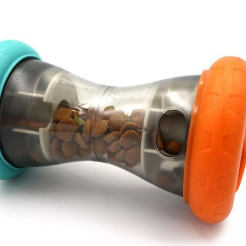 Durability Pet Puzzle Toy With Removable Part Fun Rolling Treat Ball Toy Pet Entertained Indoors And Outdoors