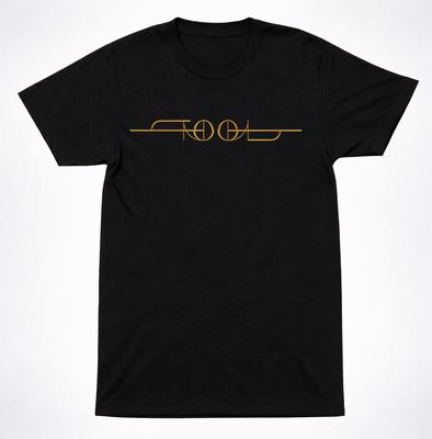 Maglietta Tool Gold Line Nuovo Logo Corrente Minimalista Band Metal Progressivo
