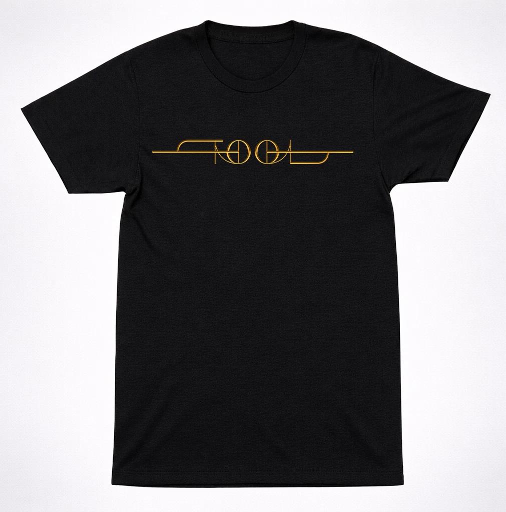 Tool Gold Line New Current Logo Minimalist Progressive Metal Band T-Shirt S