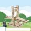 Suspension Bridge Model Wooden Puzzle Drawbridge DIY Lifting Bridge Toy for Kids Experiment Invention