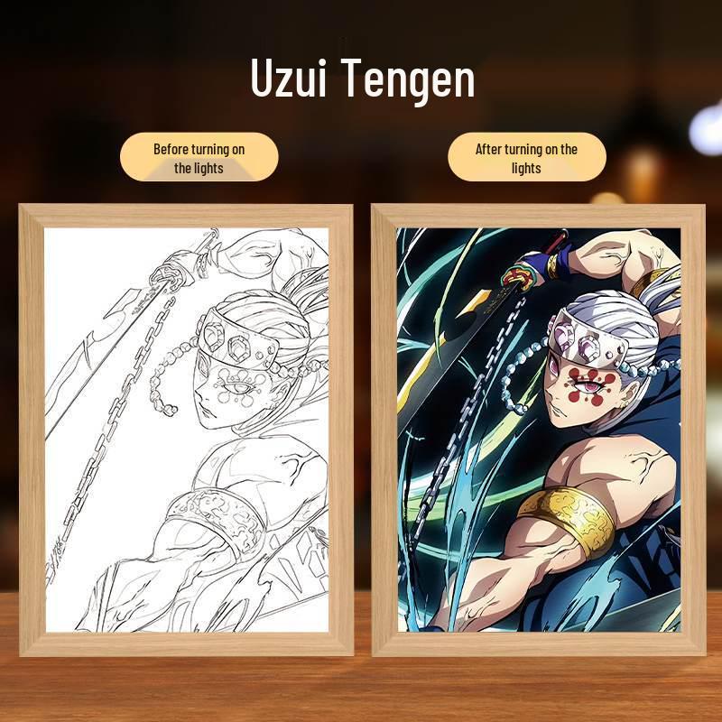 Demon Slayer Anime Series Light Painting Night Light - Creative Ornaments