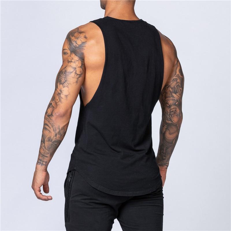 Mesh Fitness Workout Singlets Mens Tank Top Vest Muscle Sleeveless Sportswear Undershirt Gym Stringer Clothing Bodybuilding