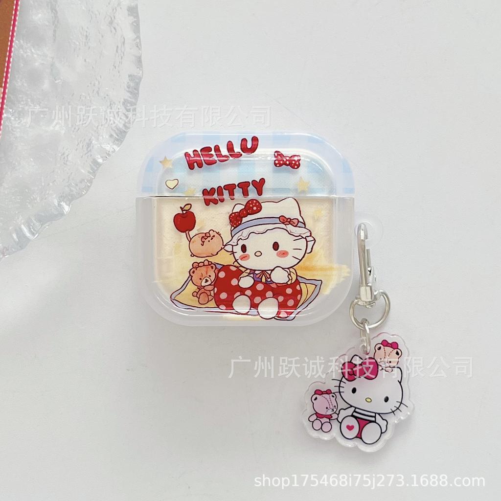 KT Cat, Suitable for Apple Bluetooth AirPods Pro Protective Case AirPods 1 Generation Earphone Case 1/1 Generation Pro1