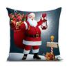 Decorative Printed Merry Christmas Theme Cushion Cover Xmas Decorations for Sofa Living Room Set of 5 12 X 12 Inch Multi