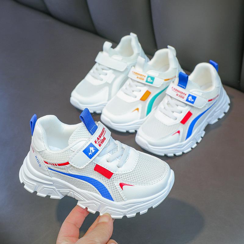 Children's Sports Shoes 2025 Spring and Summer New Girls Versatile Breathable White Dad Shoes Boys Casual Little White Shoes