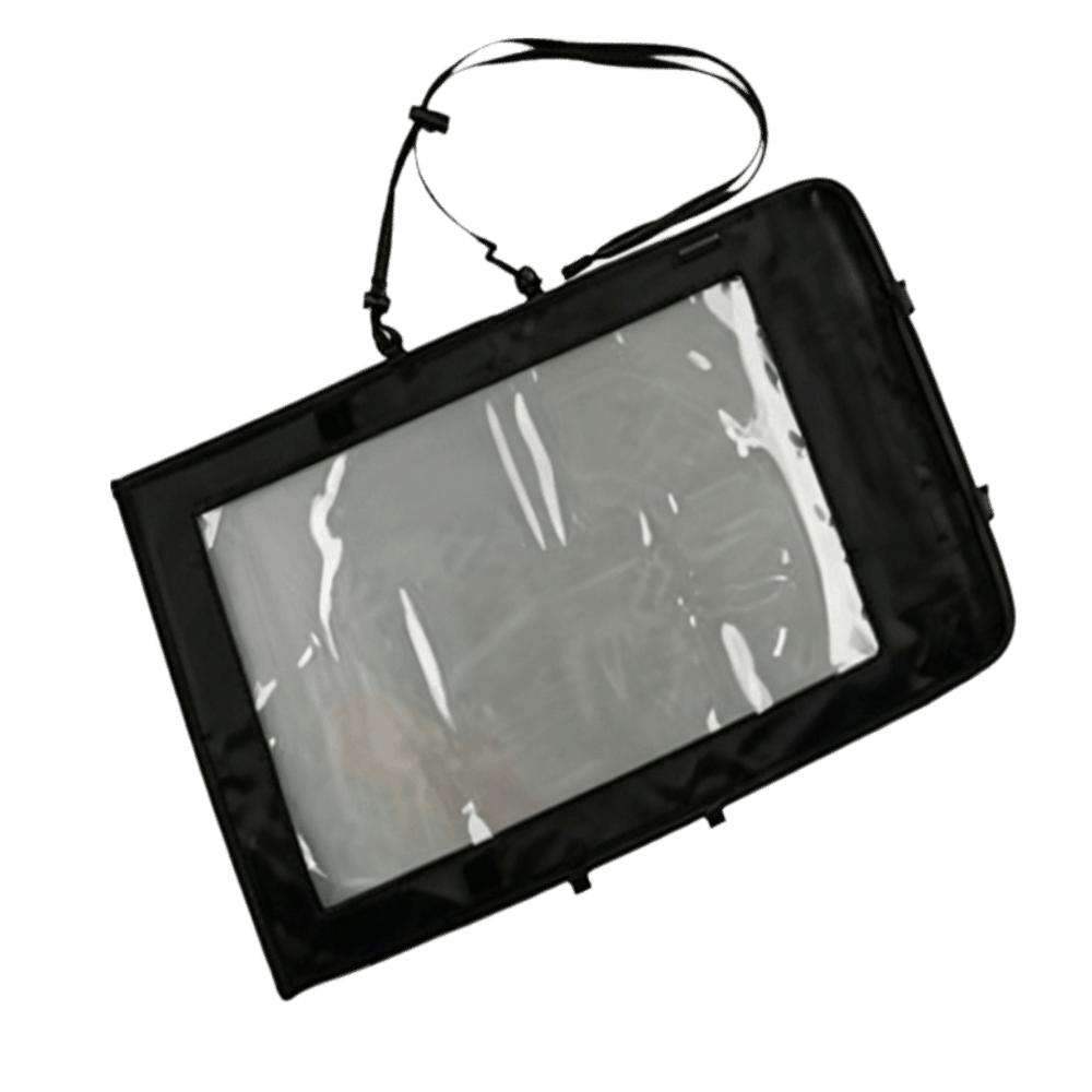 Double Zipper Map Case Clear Window Waterproof Pouch Transparent Holder Outdoor Navigation