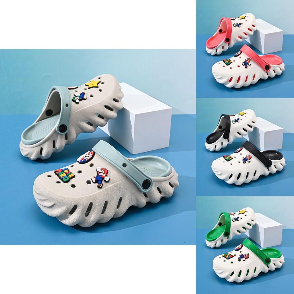 Fun And Colorful Mario Characters Kids Summer Clogs Soft Eva Material Lightweight And Breathable Design